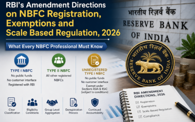 RBI Amendment Directions 2026 on NBFC Registration & Scale-Based Regulation: What Every NBFC Professional Must Know.